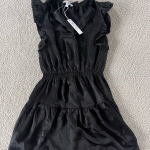 Steve Madden Black Ruffled Dress